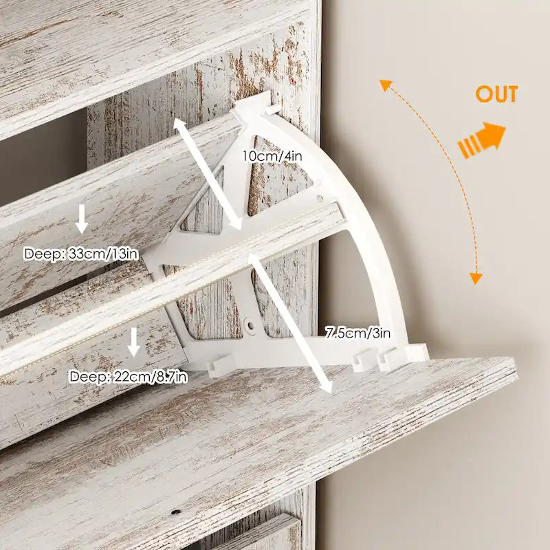Shoe Cabinet, Entry Home Shoe Cabinet, Entrance Balcony Storage Cabinet, Large Capacity Shoe Rack, White
