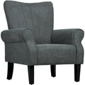 Modern 31.5 Arm Chair with Wood Legs