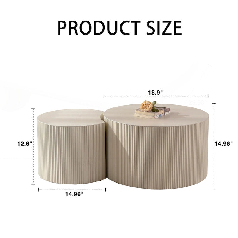 Exquisite Round Wood Coffee Table for Compact Living Spaces