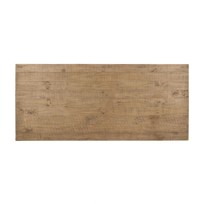 78 Reclaimed Pine Wood Dining Table in Natural
