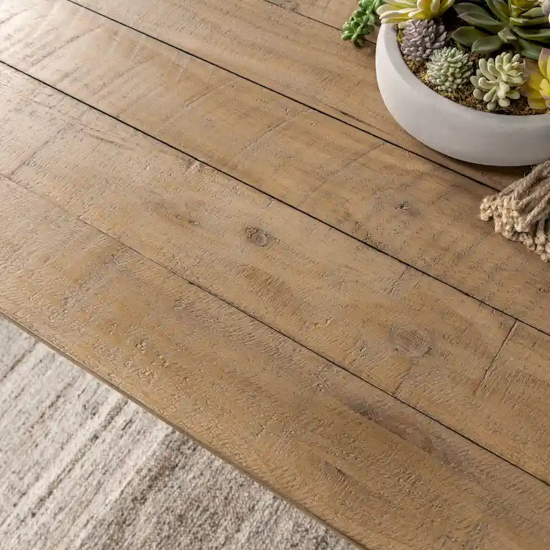 78 Reclaimed Pine Wood Dining Table in Natural