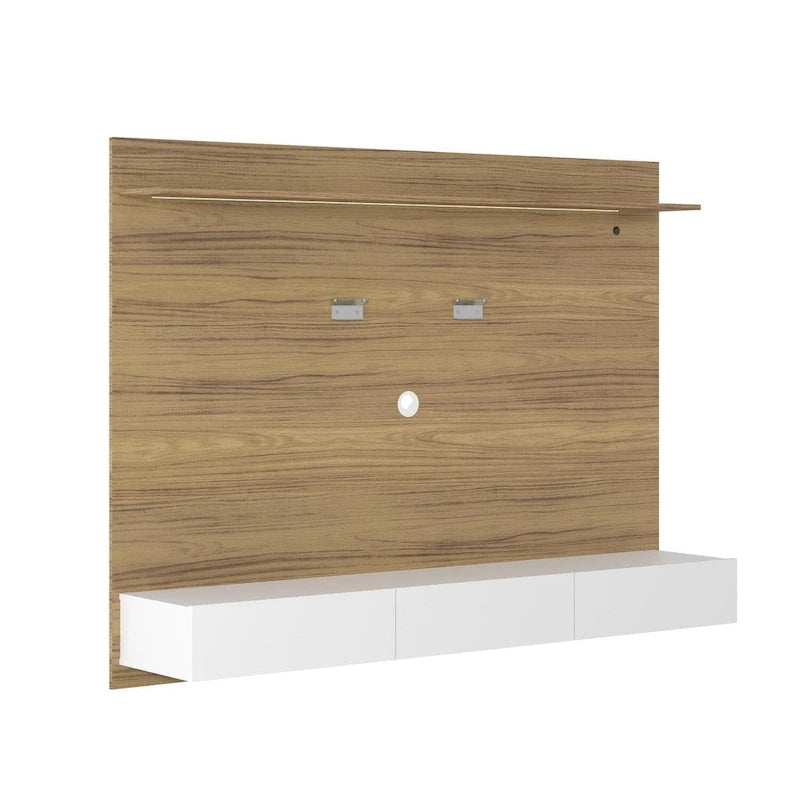 Wall Mounted Entertainment TV Center with Floating Panel, Media Console Center for 70 TVs