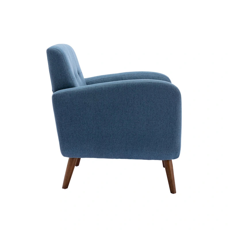Accent Chair, Fabric or PU Upholstery, Rubberwood Legs