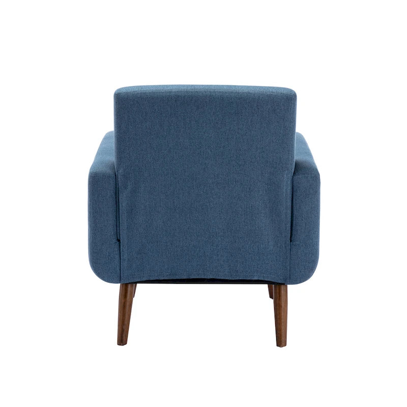 Accent Chair, Fabric or PU Upholstery, Rubberwood Legs