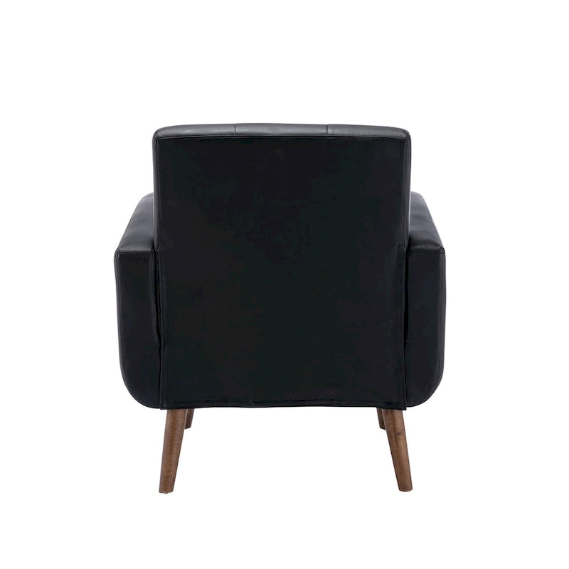 Accent Chair, Fabric or PU Upholstery, Rubberwood Legs