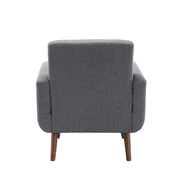 Accent Chair, Fabric or PU Upholstery, Rubberwood Legs