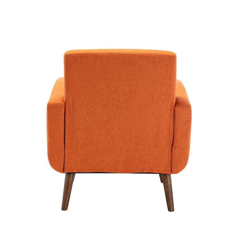 Accent Chair, Fabric or PU Upholstery, Rubberwood Legs