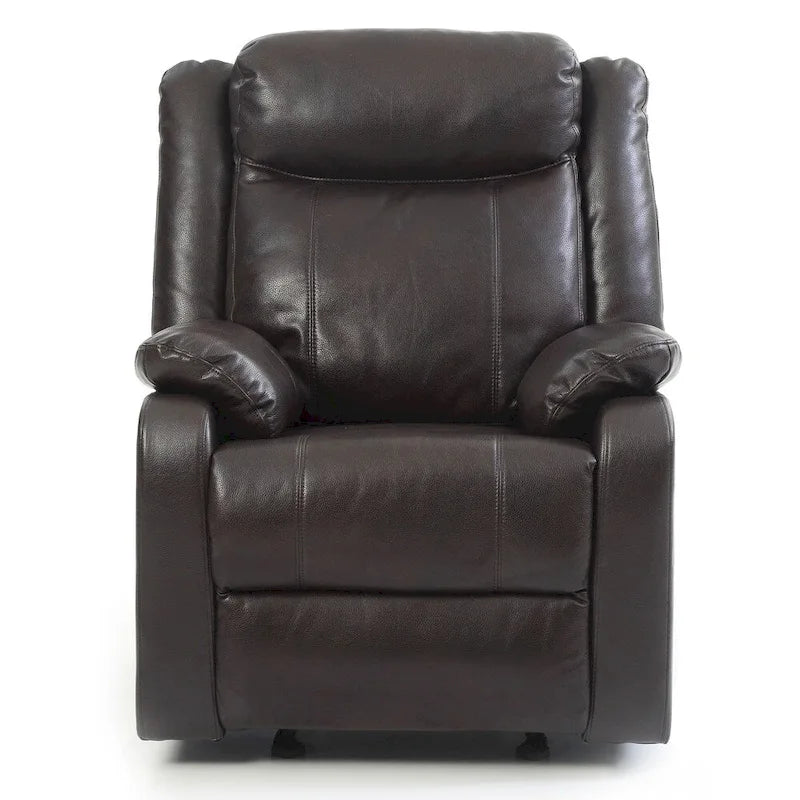 Faux Leather Rocking Recliner