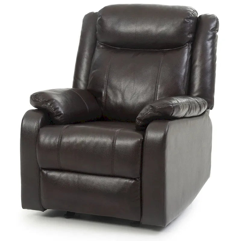 Faux Leather Rocking Recliner