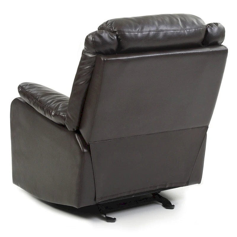 Faux Leather Rocking Recliner