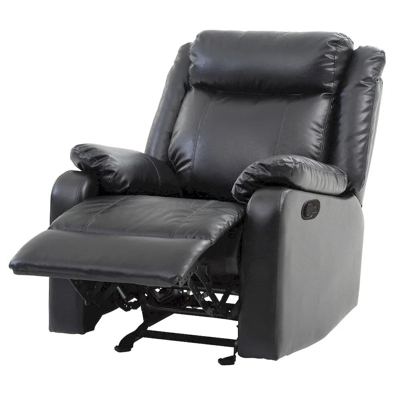 Faux Leather Rocking Recliner