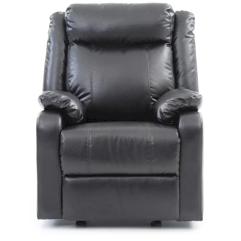Faux Leather Rocking Recliner