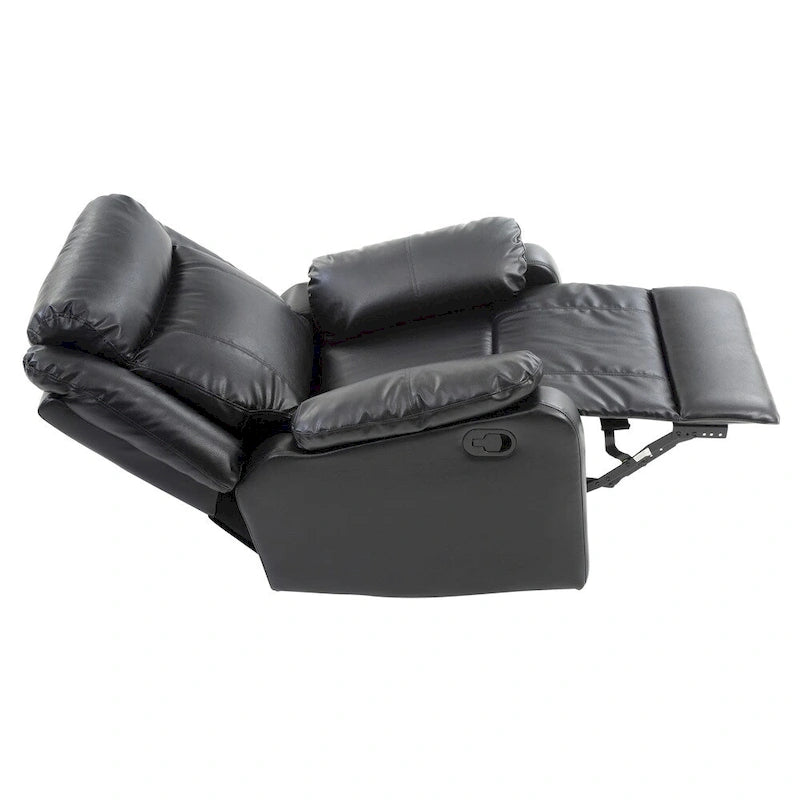 Faux Leather Rocking Recliner