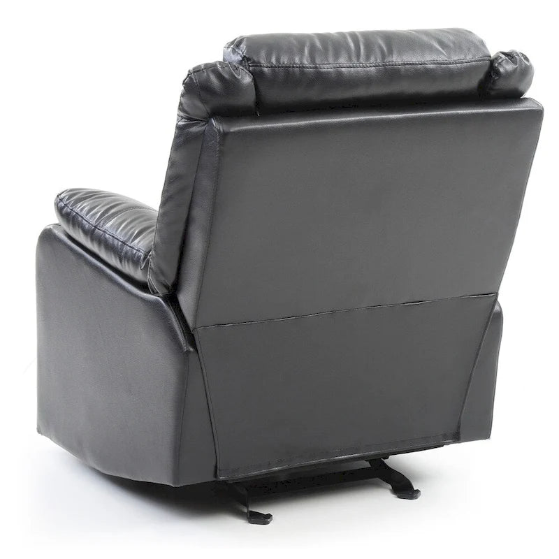 Faux Leather Rocking Recliner