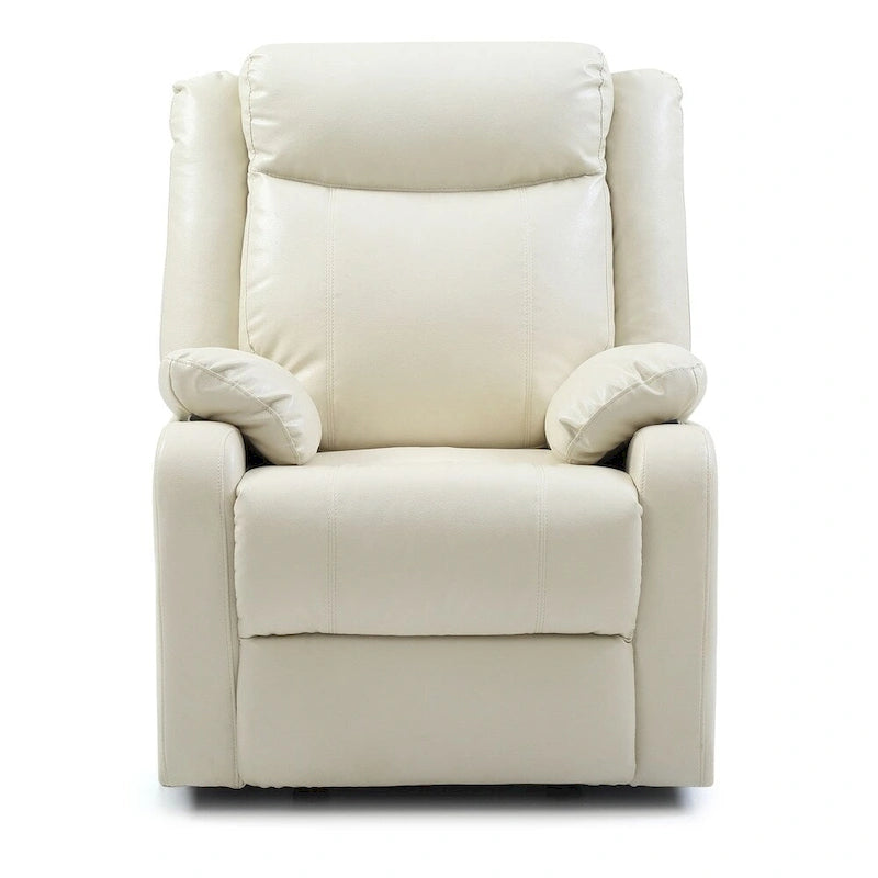 Faux Leather Rocking Recliner