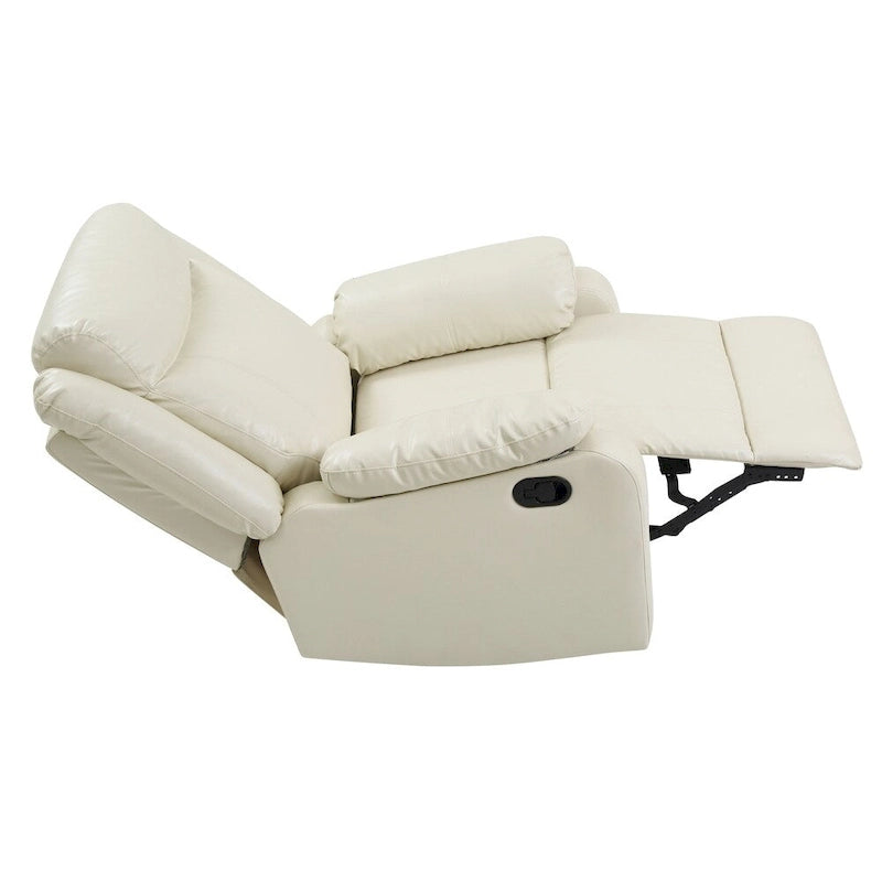 Faux Leather Rocking Recliner