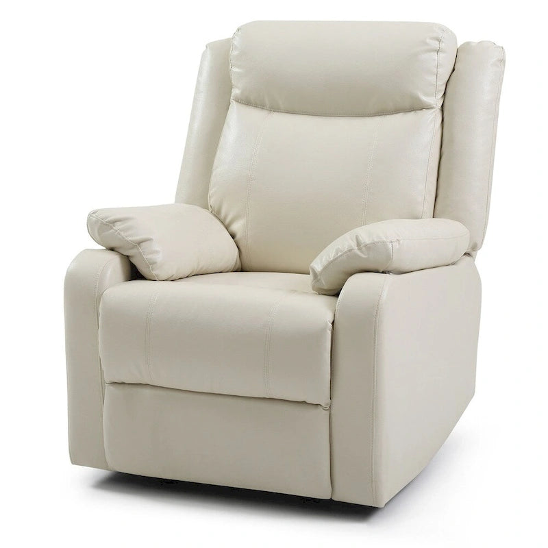 Faux Leather Rocking Recliner