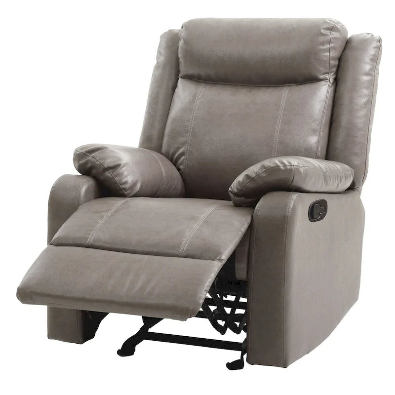 Faux Leather Rocking Recliner