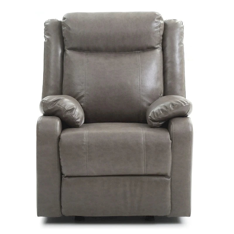 Faux Leather Rocking Recliner