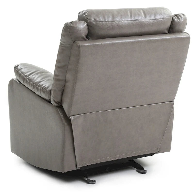 Faux Leather Rocking Recliner