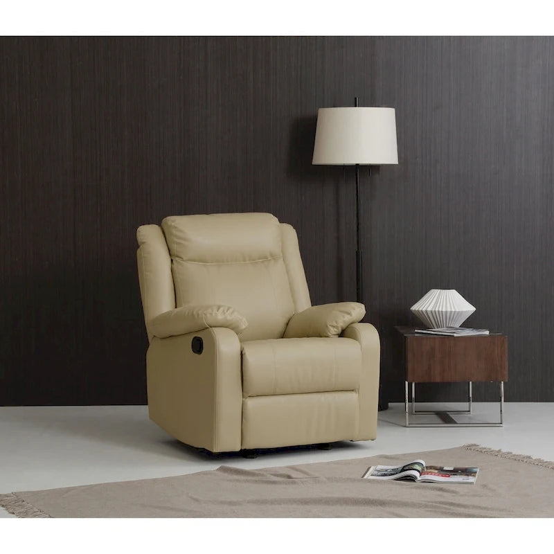 Faux Leather Rocking Recliner