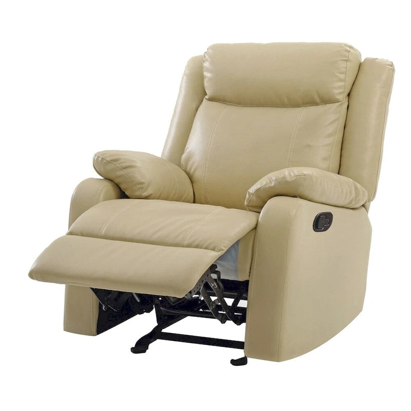 Faux Leather Rocking Recliner