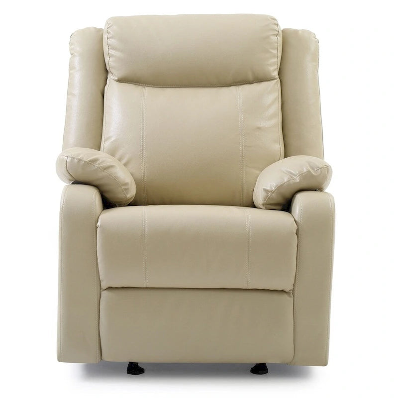 Faux Leather Rocking Recliner