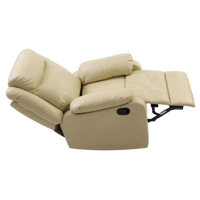 Faux Leather Rocking Recliner