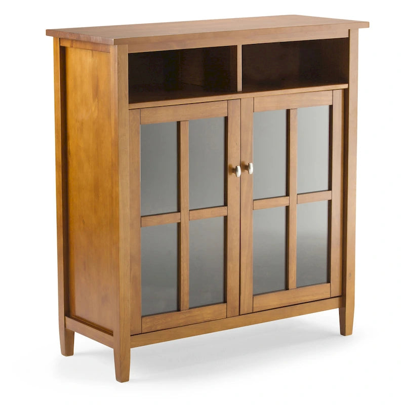 Wood Storage Media Cabinet - 39Wx16Dx42H