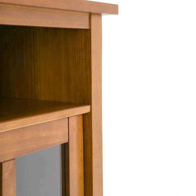 Wood Storage Media Cabinet - 39Wx16Dx42H