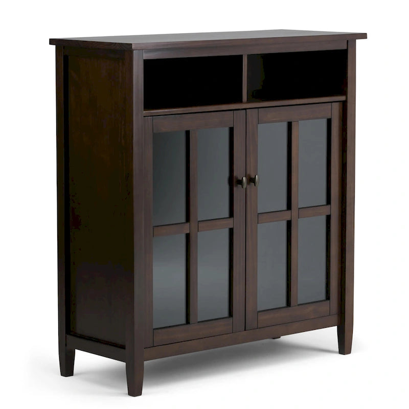 Wood Storage Media Cabinet - 39Wx16Dx42H