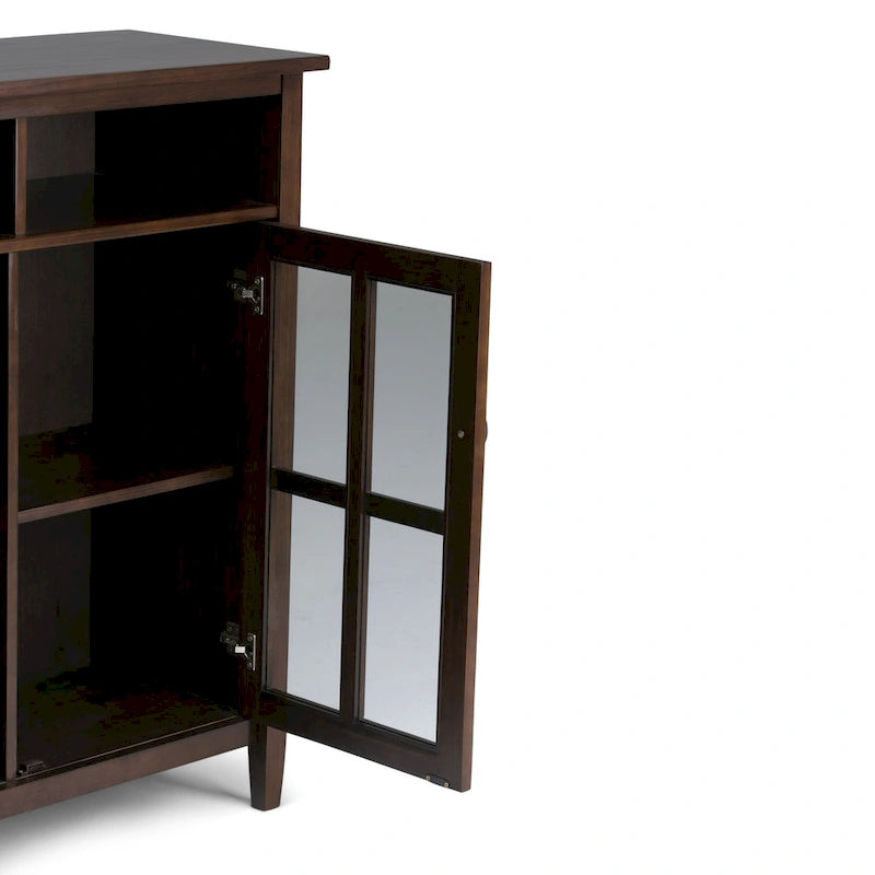 Wood Storage Media Cabinet - 39Wx16Dx42H
