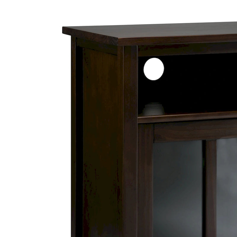Wood Storage Media Cabinet - 39Wx16Dx42H
