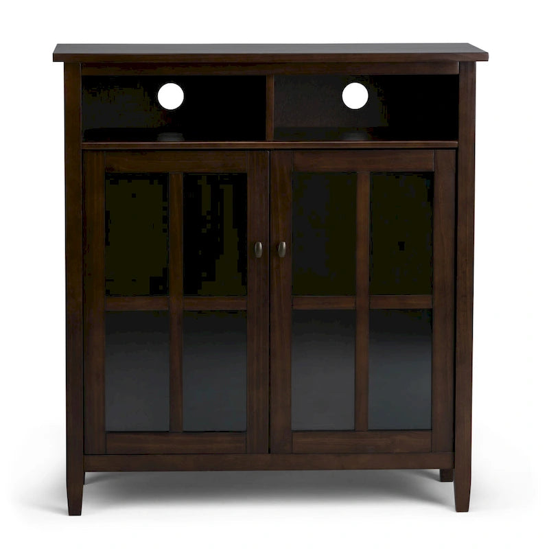 Wood Storage Media Cabinet - 39Wx16Dx42H