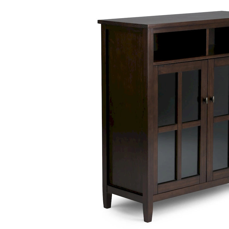 Wood Storage Media Cabinet - 39Wx16Dx42H