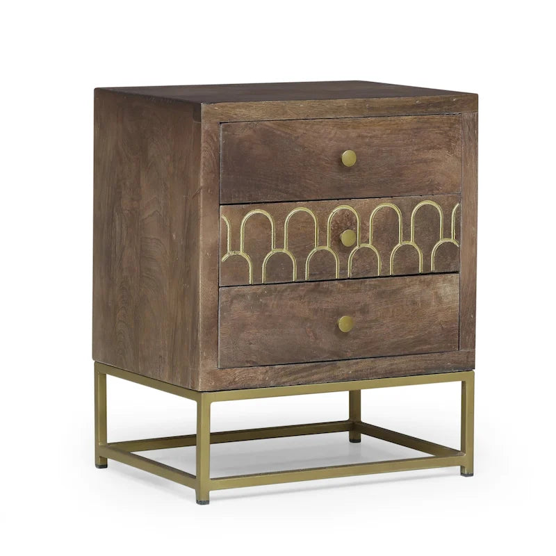 Contemporary Wooden Night Stand