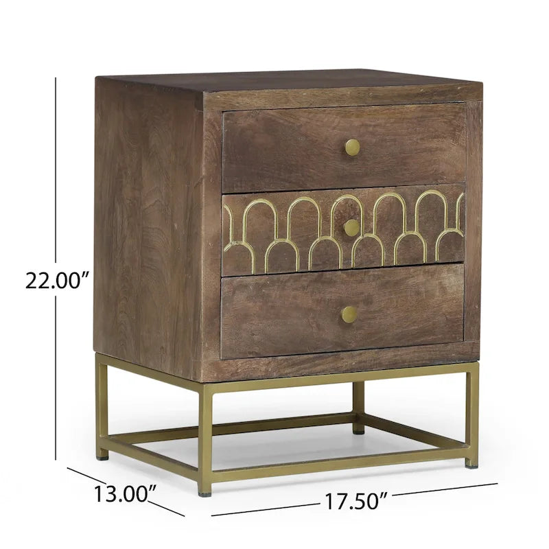 Contemporary Wooden Night Stand