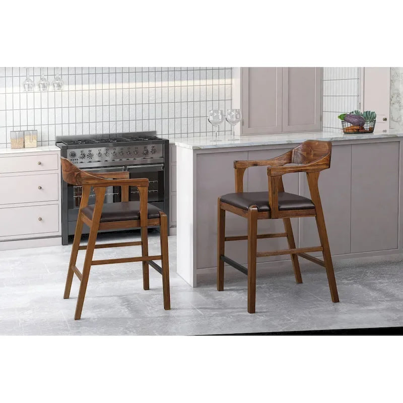 Wood Counter or Bar Stool