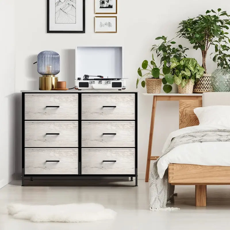 Dressers for Bedroom with 6 Drawers, Chest of Drawers for Bedroom