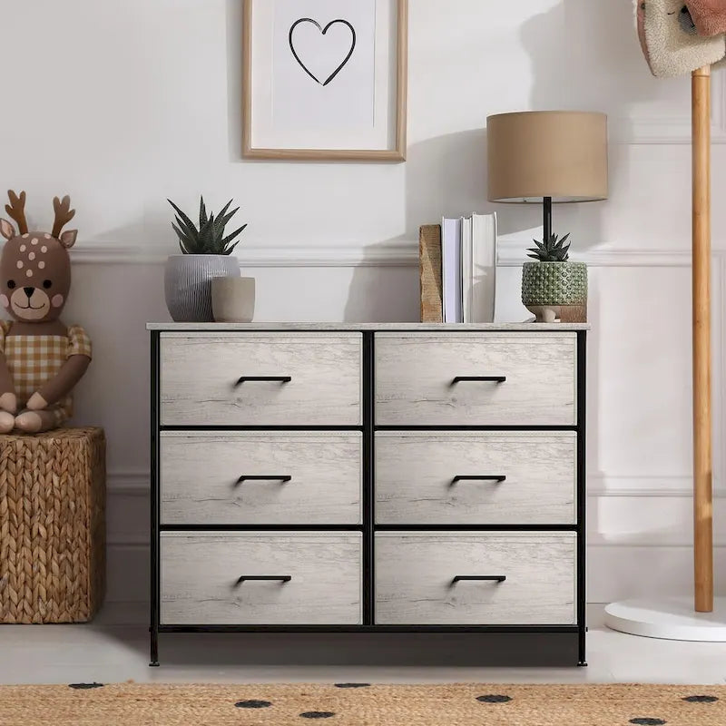 Dressers for Bedroom with 6 Drawers, Chest of Drawers for Bedroom