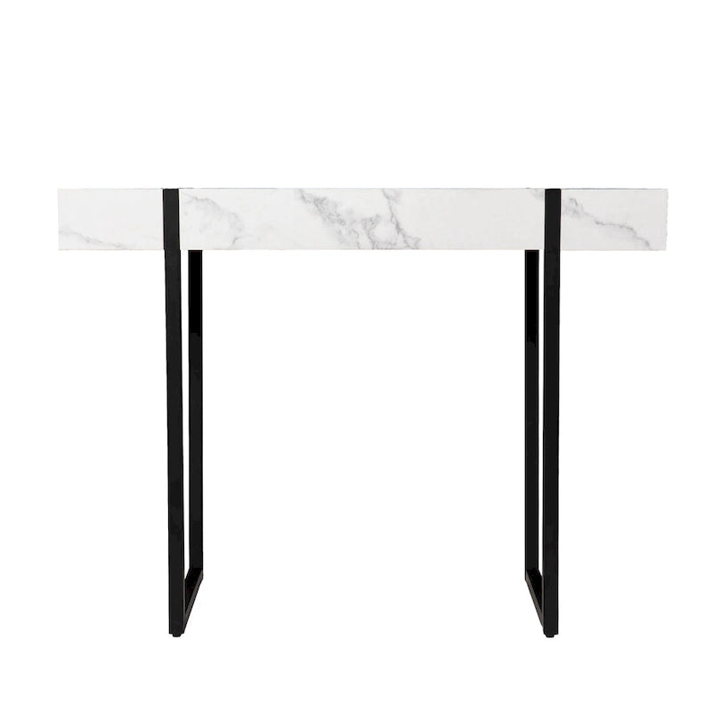 Modern Faux Marble Console Table