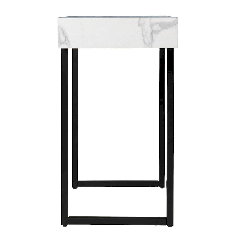 Modern Faux Marble Console Table