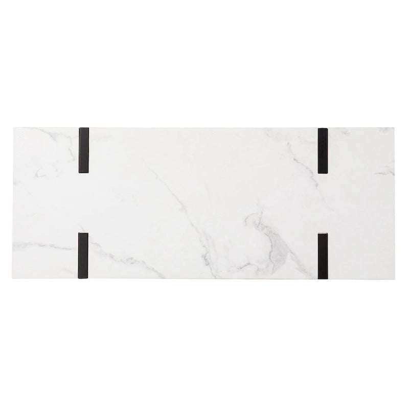 Modern Faux Marble Console Table