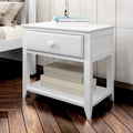 Nightstand with Drawer and Shelf