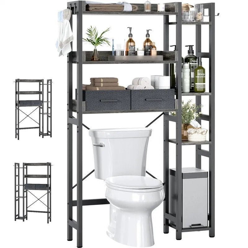 Over The Toilet Storage Cabinet - 9.4D x 31.1W x 63.4H