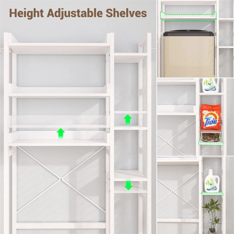 Over The Toilet Storage Cabinet - 9.4D x 31.1W x 63.4H