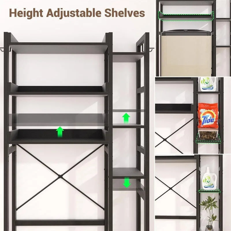 Over The Toilet Storage Cabinet - 9.4D x 31.1W x 63.4H