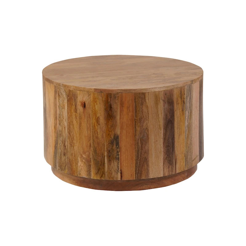 30 Round Mango Wood Coffee Table