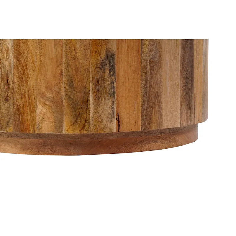 30 Round Mango Wood Coffee Table