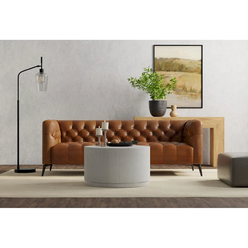30 Round Mango Wood Coffee Table